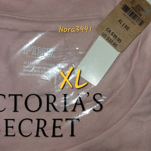 PINK Campus Short sleeve Tee size XL NWT - Picture 9 of 11